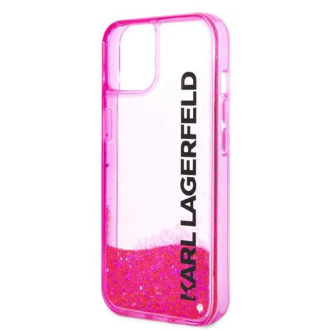 Maska Karl Lagerfeld Hc Liquid Glitter Elong Za Iphone Pink