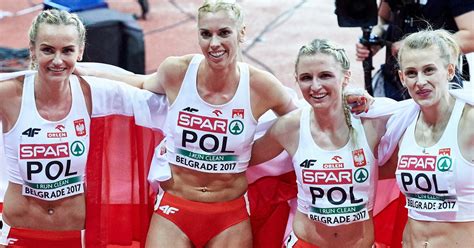 Polska sztafeta kobiet 4x400 m ze złotym medalem Mam łzy w oczach