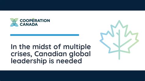 Cooperation Canada Promotes The Strategic Importance Of International