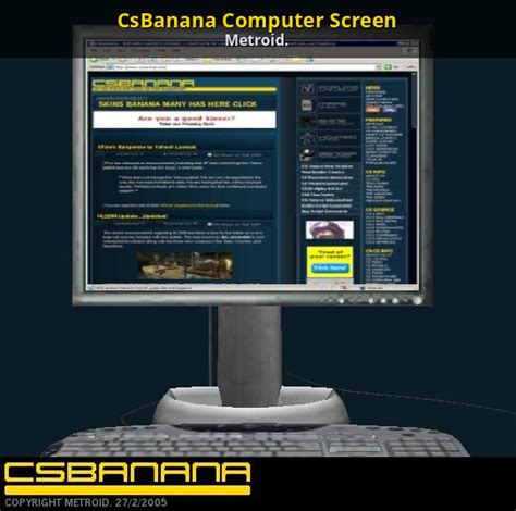 Csbanana Computer Screen Counter Strike Source Mods