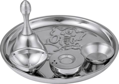 Ganesha Ji Stainless Steel Pooja Thali At Best Price In New Delhi