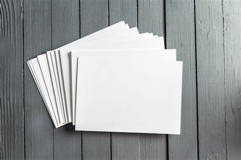 Premium Photo Blank Business Cards