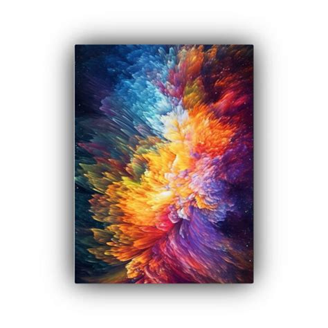 Arte Expresión Relieve Pintura Decorativa Con Imagen De Galaxia En