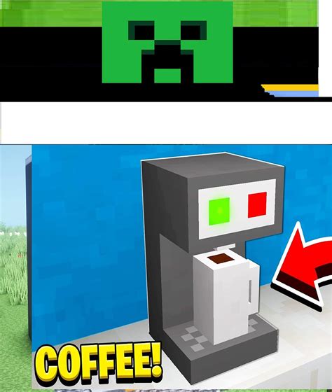 Minecraft - How to make a Coffee Machine by Alex herobrine timothy ...