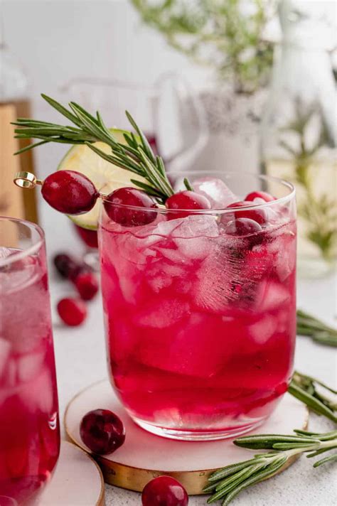 Holiday Cranberry Cocktail Foxes Love Lemons