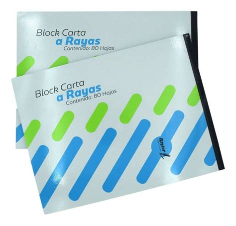 Block Tamaño Carta De Rayas Rayter Cont 80 Hojas 2 Piezas MercadoLibre