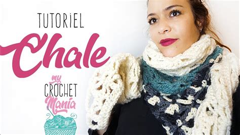 TUTO CROCHET COMMENT FAIRE UN CHALE EN LAINE ESKIMO FACILE