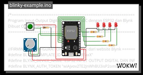 INPUT OUTPUT DAN ADC 1 ESP32 BLYNK Wokwi ESP32 STM32 Arduino