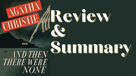 And Then There Were None Review And Summary Worldfreebooks