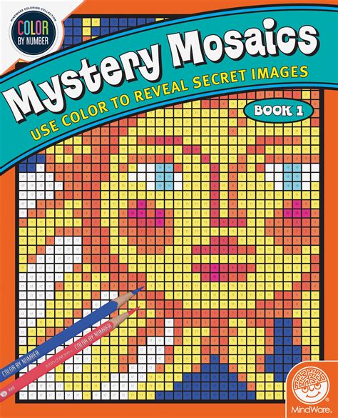 Mindware Color By Number Mystery Mosaics Book 1 18 Images Disguised