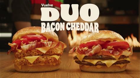 Burger King Vuelve La Duo Bacon Cheddar Youtube