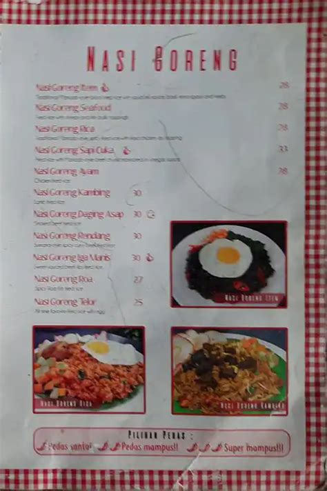 Menu At Rumah Makan Legoh Restaurant Bandung Jl Sultan Agung