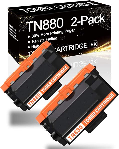 Nikc 2 Pack Black Compatible Tn880 Toner Cartridge Tn 880