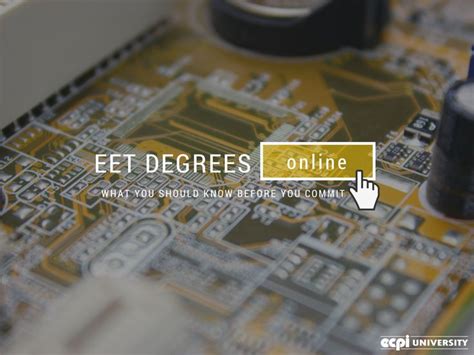 Eet Degrees Online What You Should Know Before You Commit Electronic