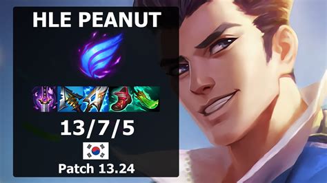 HLE Peanut Jayce MID Vs Zilean Patch 13 24 KR Challenger YouTube