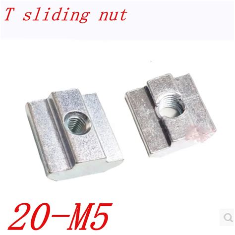 PZRT 24PCS 20 Series 2020 Series M5 T Nut Sliding Nut T Slot Nut For