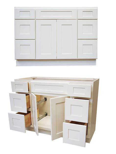 Elegant White Shaker Bathroom Vanities Rta Cabinet Store