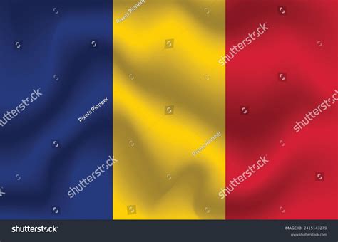 Flat Illustration Of Chad National Flag Chad Royalty Free Stock