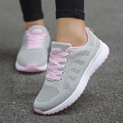 2019 Womens Flat Casual Shoes Fashion Mesh Round Cross Straps Flat