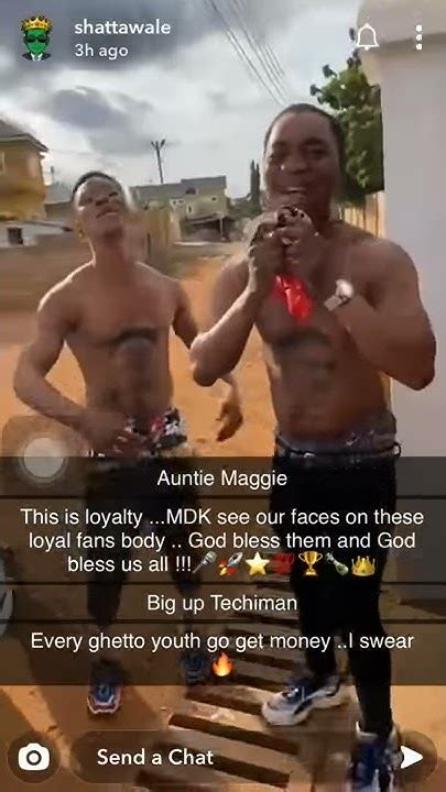 Two Loyal Sm X Amg Fans Tattoo Both Shatta Wale And Medikals Face On