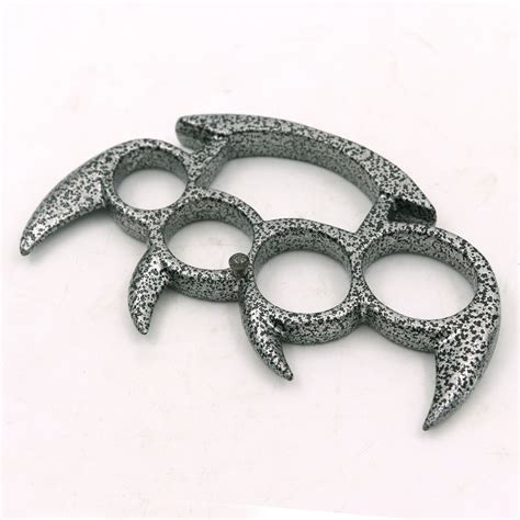 Claw Brass Knuckle Solid Steel Damascus Pattern