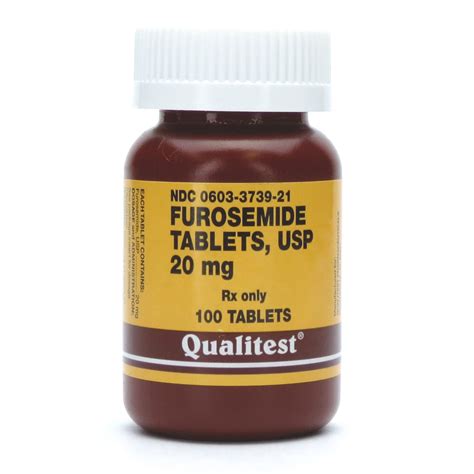 Furosemide Mg Tablets Bottle Mcguff