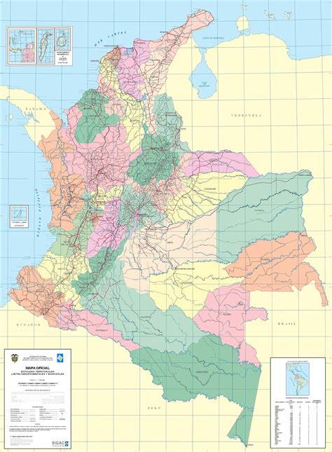 Colombia Political Map