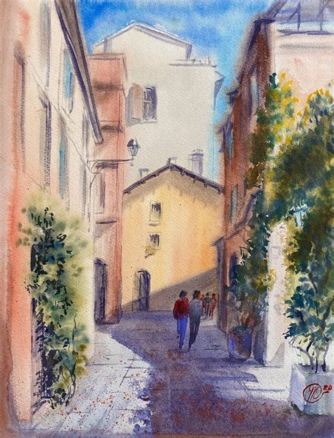 Alleys of Trastevere Painting by Nataliia Kulikovska | Saatchi Art