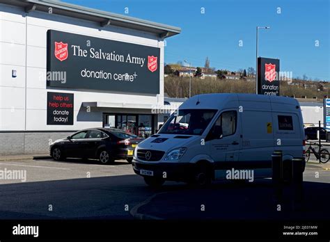 Salvation Army Donation Centre Barnsley South Yorkshire England Uk