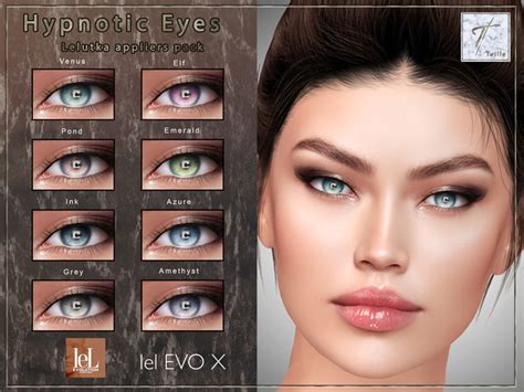 Second Life Marketplace Tville Hypnotic Eyes Lelutka Evo And Lel Evo X Pack