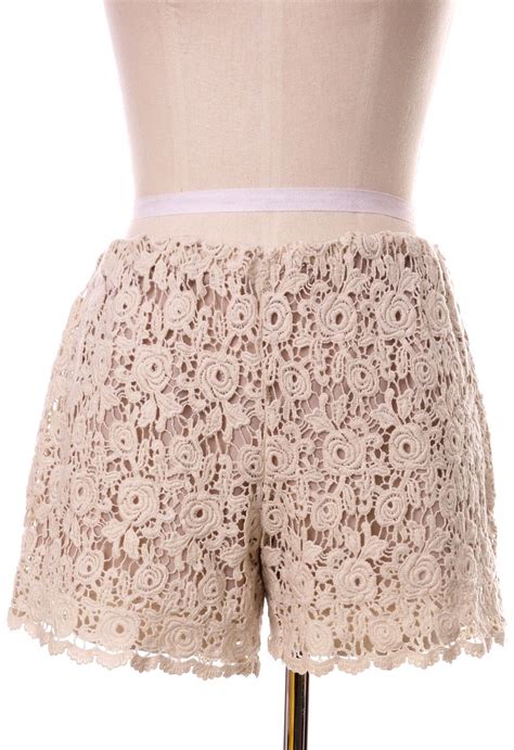 Beloved Lace Shorts In Ivory With Images Lace Shorts Fashion