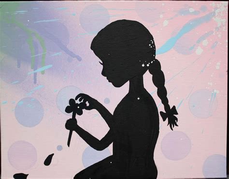 Custom Girl Silhouette Painting By Christina Ruano