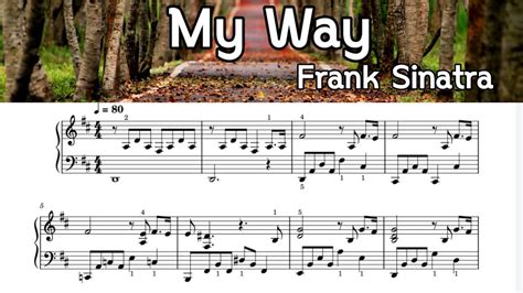 My Way Piano Sheet Music Frank Sinatra By Sangheart Play Youtube