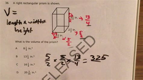 Nc 6th Grade Math Released Question 36 Released 2018 2019 Youtube