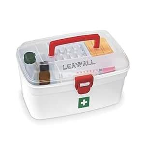 Leawall Portable First Aid Kit Emergency Medicine Storage Box With