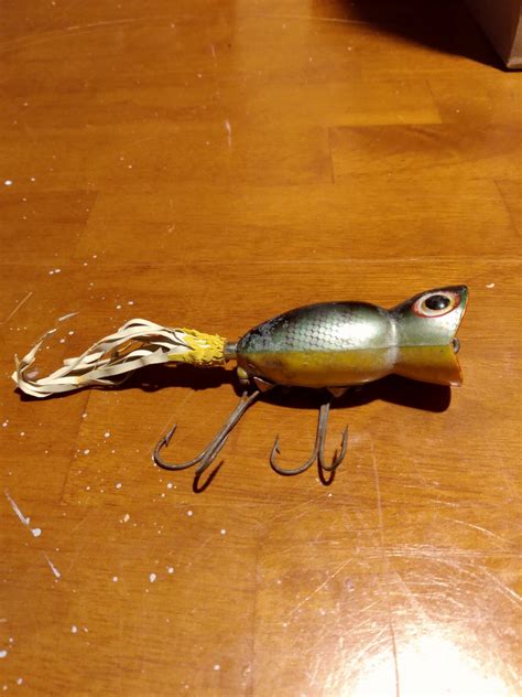 Vintage Fred Arbogast Hula Popper Fishing Lure Etsy