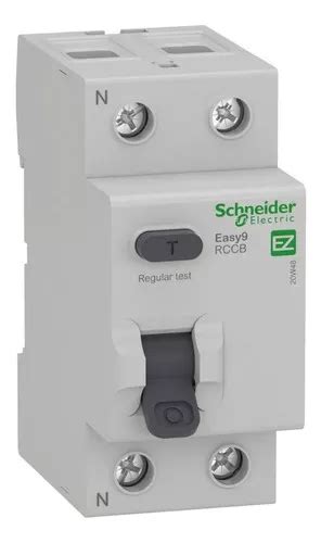 Disyuntor Diferencial Bipolar 2x25 Schneider 25a 30ma E9 MercadoLibre