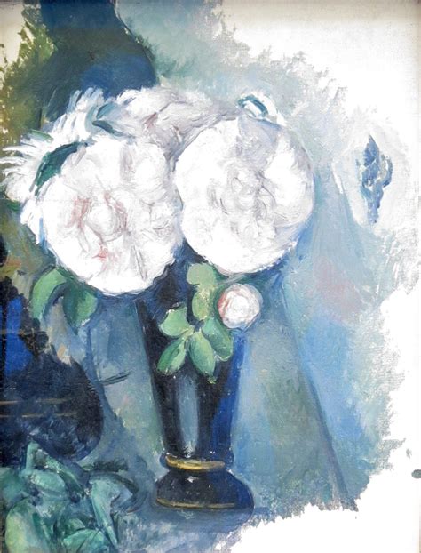 Flowers In A Blue Vase By Paul C Zanne Mus E De L Orangerie