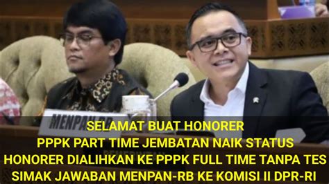 KABAR GEMBIRA HONORER PPPK PART TIME JEMBATAN NAIK STATUS JADI PPPK