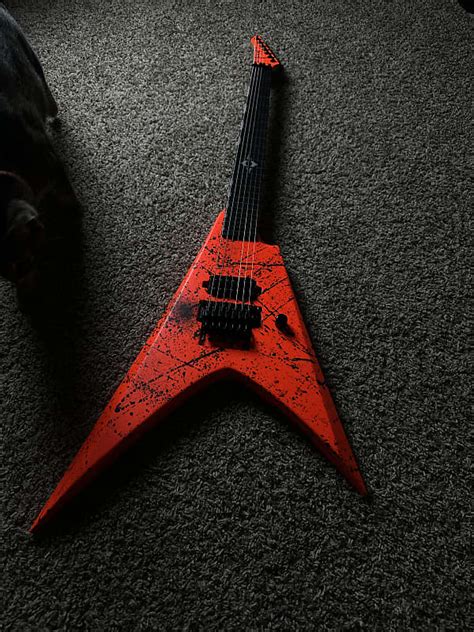 Deviant Guitars Leviathan 7 String 2024 Orange And Black Reverb