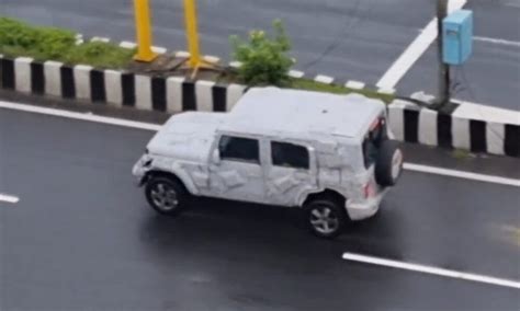 Mahindra Thar 5 Door Spotted With Sunroof New Details Emerge Latest