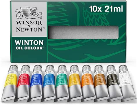 Amazon Winsor Newton Winton Oil Color Paint Basic Set 10 X