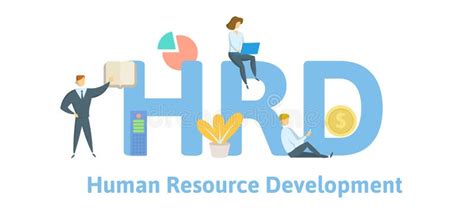 HRD Human Resource Development Concept With Keywords Letters And