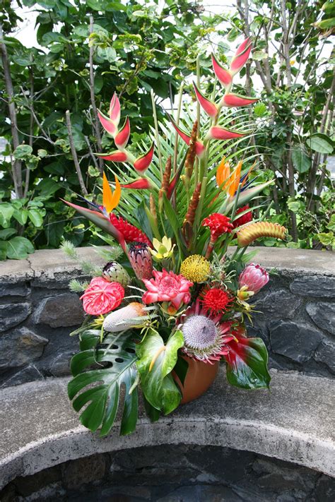 Maui Flower Shops Tropical Arrangements Large Tropical Arrangement