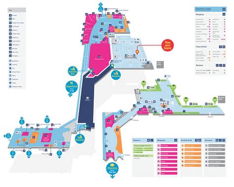 Birmingham Airport Terminal Map Map And Wayfinding For B Flickr