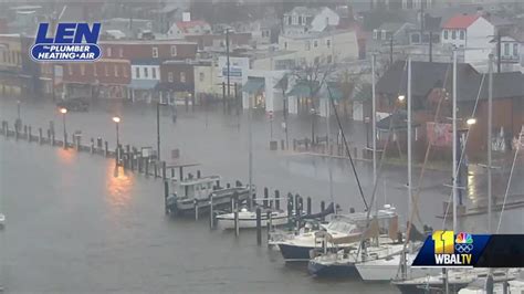 Water Rising At Annapolis City Dock