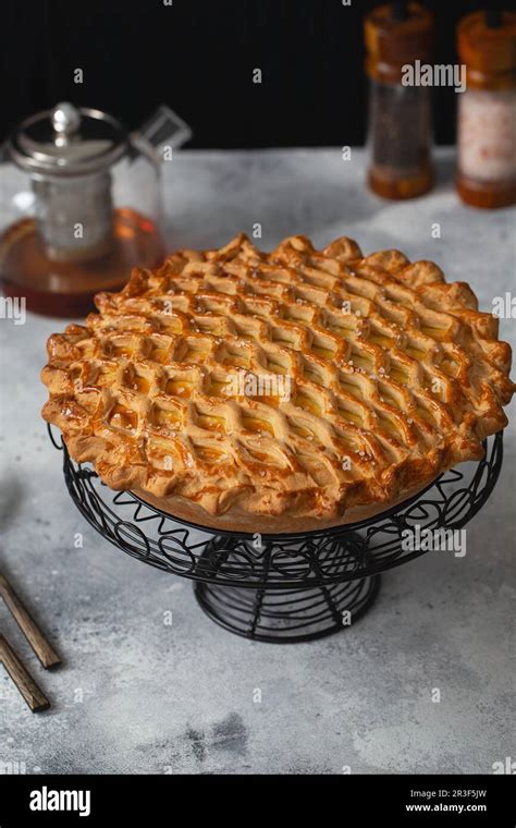 English Meat Pie Pork Pie Traditional British Pie Freshly Baked