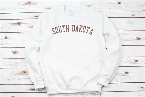 South Dakota Sweatshirt South Dakota Crewneck Sweatshirt Etsy