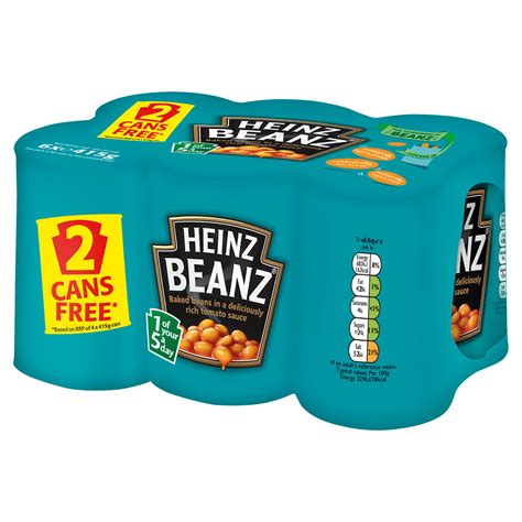 Heinz Beanz 6 X 415g Tinned Beans Spaghetti And Pasta Iceland Foods