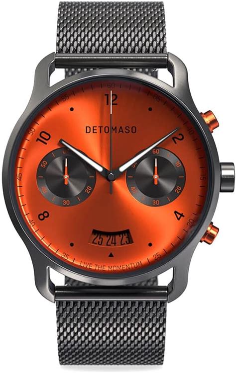 DeTomaso SORPASSO BRIVIDO Montre à quartz analogique pour homme Gris